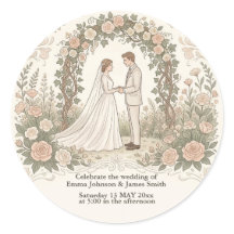 Minimalistische Crème Kleur Vintage Bloemen Huweli