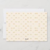 Minimalistische croissant uitnodiging (Achterkant)