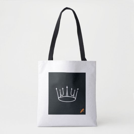 "Minimalistische Crown Design Bag te koop!" Tote Bag (Voorkant)