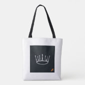 "Minimalistische Crown Design Bag te koop!" Tote Bag (Achterkant)