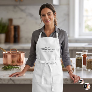 Minimalistische Culinaire Reserve Persoonlijke Naa Standaard Schort