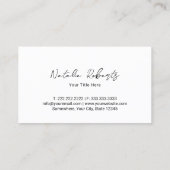 Minimalistische Cupcake gebak bakkerij Visitekaartje (Achterkant)