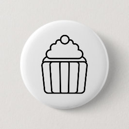 Minimalistische Cupcake Outline Button