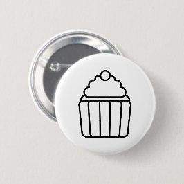 Minimalistische Cupcake Outline Button