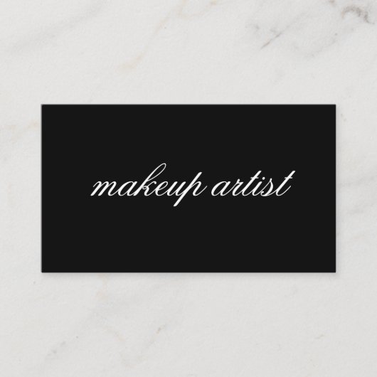 Minimalistische Cursieve Tekst Visitekaartje (Voorkant)