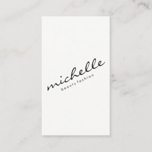 Minimalistische Cursieve Tekst Visitekaartje