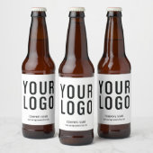 Minimalistische Custom Business Logo bierflesetike Bier Etiket (Flessen)