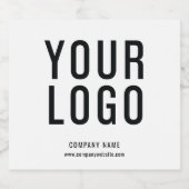 Minimalistische Custom Business Logo bierflesetike Bier Etiket (Enkel label)