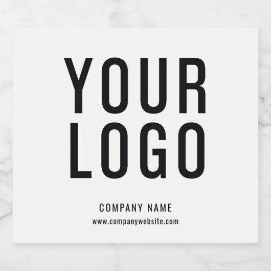 Minimalistische Custom Business Logo bierflesetike Bier Etiket (Enkel label)