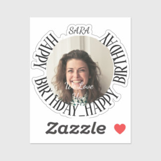 minimalistische Custom-Cut Sticker