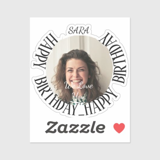 minimalistische Custom-Cut Sticker (Vel)
