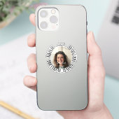 minimalistische Custom-Cut Sticker (Telefoon)