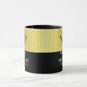 Minimalistische Custom Elegant Golf Monogram Desig Mok (Midden)