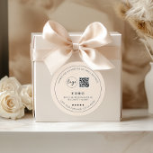 Minimalistische Custom Light Boho Dank u Sticker