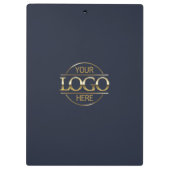 Minimalistische Custom Navy Blue Company Business  Klembord (Achterkant)