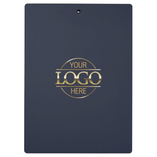 Minimalistische Custom Navy Blue Company Business  Klembord (Achterkant)