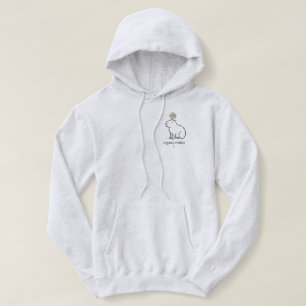 Minimalistische Cute Capybara met Madeliefjesbloem Hoodie