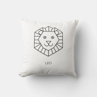Minimalistische Cute Geometrische Leeuw Aangepaste Kussen