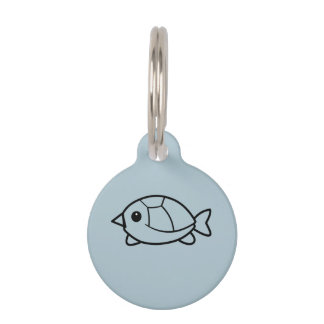 Minimalistische Cute Turtle Huisdier ID Tag Huisdierpenning