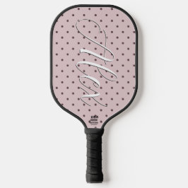 Minimalistische Cute Zachte Licht Roze Bruine Stip Pickleball Paddle