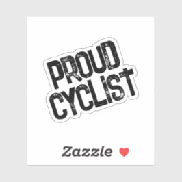 Minimalistische Cycling Custom-Cut Vinyl Sticker