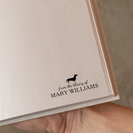 Minimalistische Dachshund Dog, Uit de Bibliotheek Rubberstempel