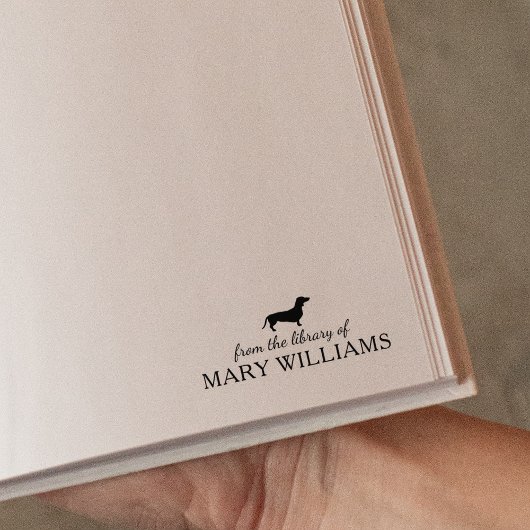Minimalistische Dachshund Dog, Uit de Bibliotheek Rubberstempel