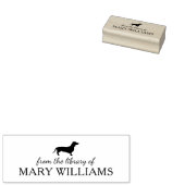 Minimalistische Dachshund Dog, Uit de Bibliotheek Rubberstempel (Gestempeld)