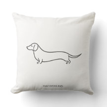 Minimalistische Dachshund Single Line Art Worpillo