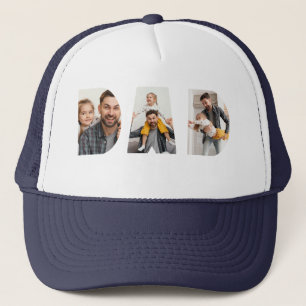 Minimalistische DAD Fotocollage Persoonlijk gemaak Trucker Pet