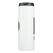 Minimalistische DAD met gepersonaliseerde naam & j Thermosbeker (Achterkant)