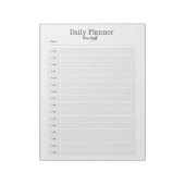 Minimalistische dagelijkse planner - naam notitieblok (Linkerzijde)