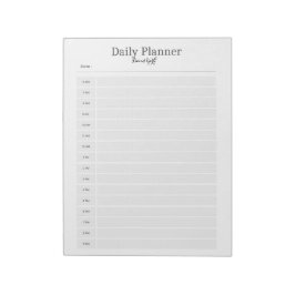 Minimalistische dagelijkse planner - naam notitieblok