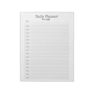 Minimalistische dagelijkse planner -  naam notitieblok
