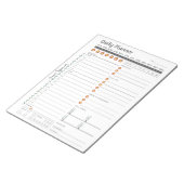 Minimalistische dagelijkse planner -  naam notitieblok (Schuin)