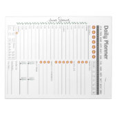 Minimalistische dagelijkse planner -  naam notitieblok (Voorkant)