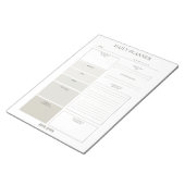 Minimalistische dagelijkse planner - naam notitieblok (Schuin)