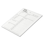 Minimalistische dagelijkse planner notitieblok (Schuin)