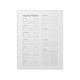 Minimalistische dagelijkse planner notitieblok
