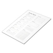 Minimalistische dagelijkse planner notitieblok (Schuin)