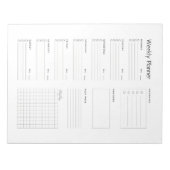 Minimalistische dagelijkse planner notitieblok (Voorkant)