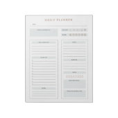 Minimalistische dagelijkse planner om te doen lijs notitieblok (Linkerzijde)