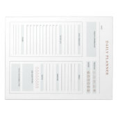 Minimalistische dagelijkse planner om te doen lijs notitieblok (Voorkant)