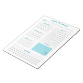 Minimalistische dagelijkse planner pagina's notitieblok (Schuin)