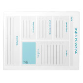 Minimalistische dagelijkse planner pagina's notitieblok (Voorkant)