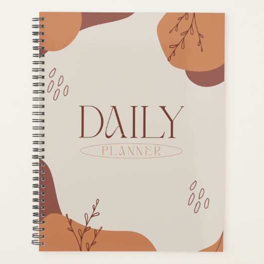 Minimalistische dagelijkse planner" Productiviteit Planner (Voorkant)