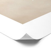 Minimalistische Daisy-bloemposter – Neutraal Beige Poster (Hoek)
