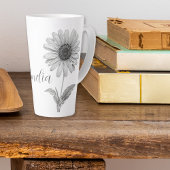 minimalistische Daisy Latte Mok