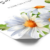 Minimalistische Daisy Love is zoet neem een trakta Poster (Hoek)