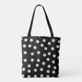 Minimalistische Daisy Pattern Canvas tas (Achterkant)